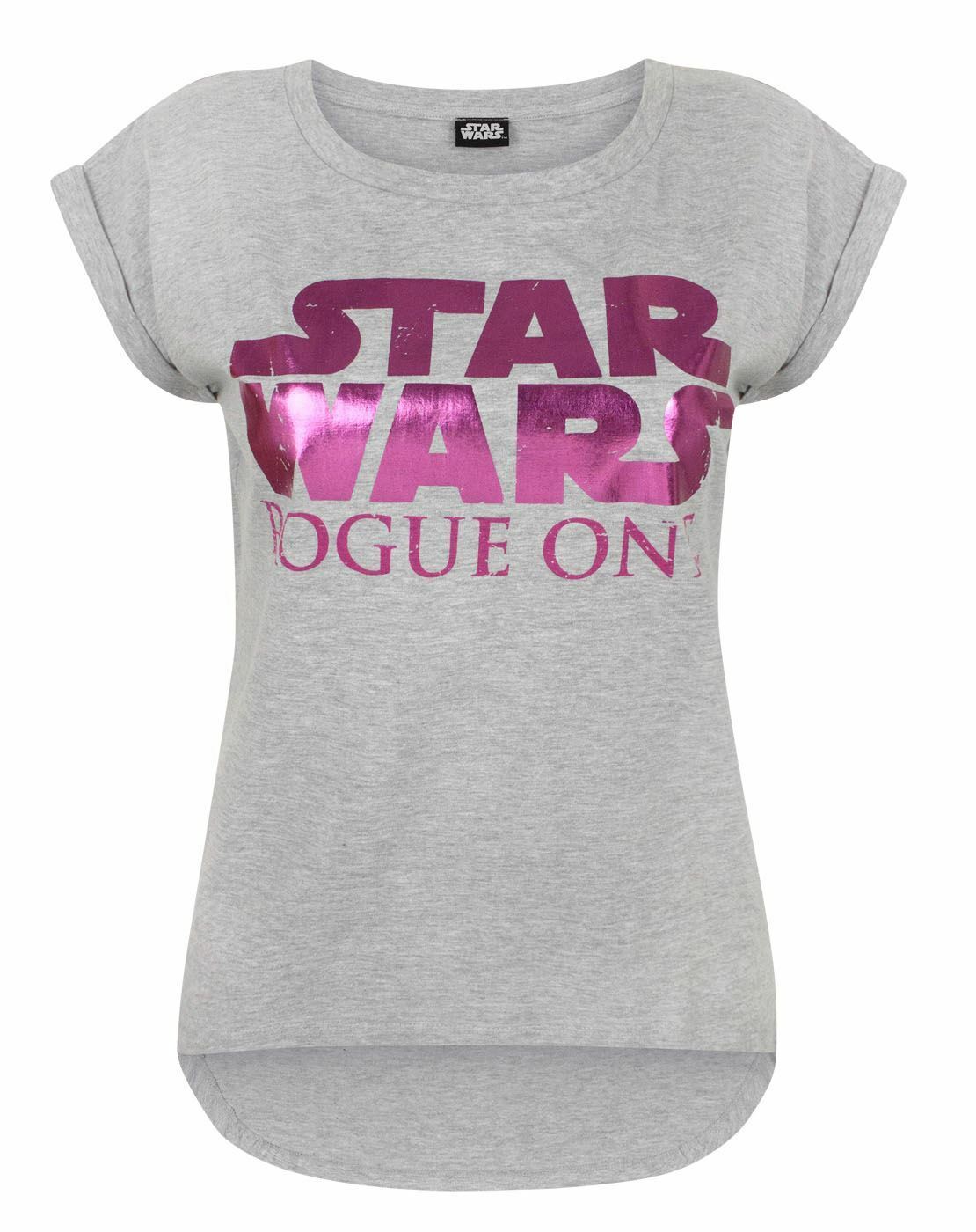 Star Wars Womens Grey Short Sleeved T-Shirt